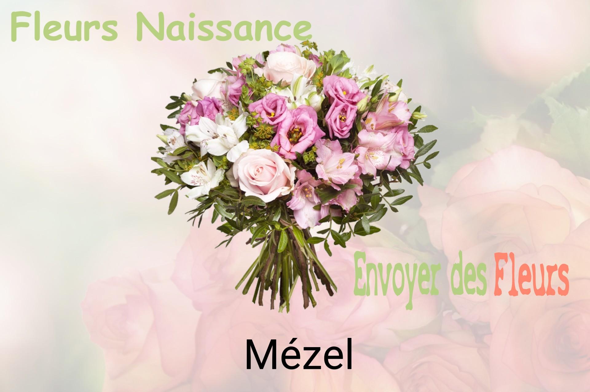 Bouquet de fleurs de naissance livré à Mézel